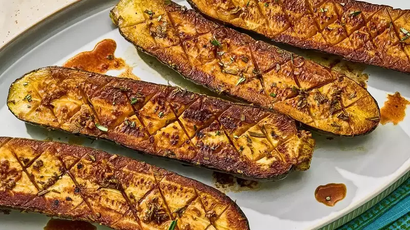 Delectable Balsamic Rosemary Melting Zucchini