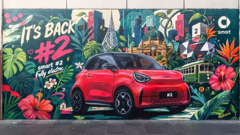 Smart's #2 Electric Car Unveiled Through Global Mural Campaign