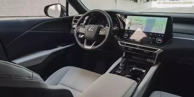 A Glimpse Inside the 2026 Lexus RX 350h F Sport's Luxurious Cabin