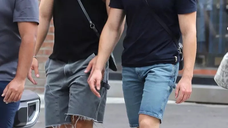 Co-Stars Hudson Williams and Connor Storrie’s Synchronized Toronto Street Style