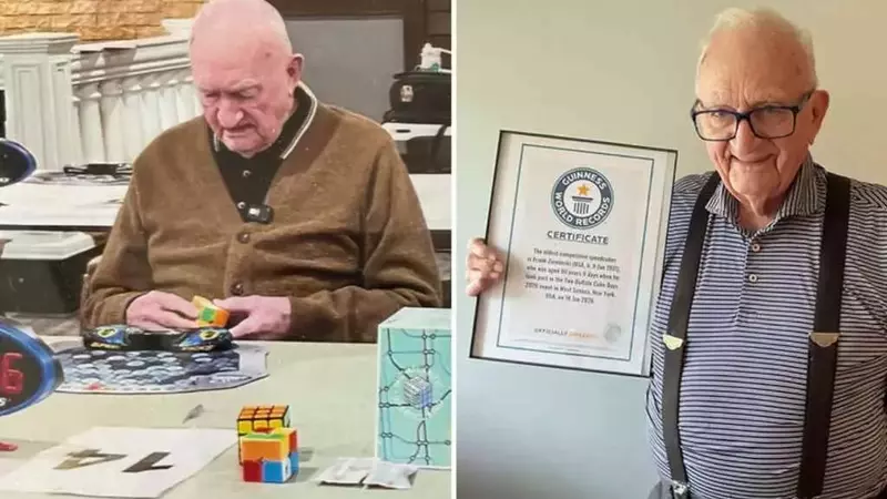 Il nonagenario Frank Ziemenski stabilisce un record mondiale nel risolvere il Cubo di Rubik