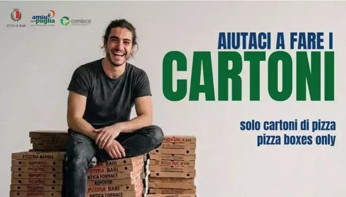 Bari installa nuovi punti di raccolta per la differenziata dei cartoni della pizza e del vetro