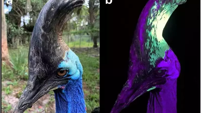 Il Casuario: Il Volatile Più Pericoloso Rivelato da una Creazione Cefalica Fluorescente ai Raggi UV