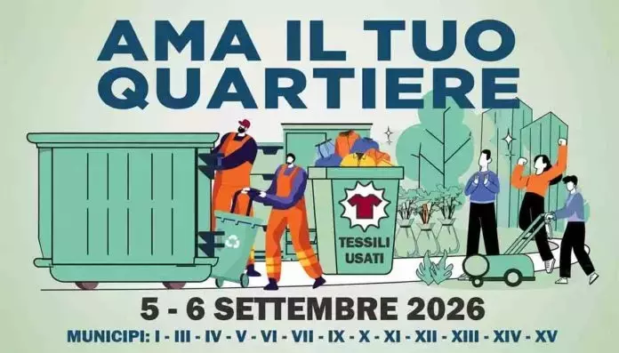 Roma lancia l'iniziativa 'Ama il tuo quartiere' per una gestione sostenibile dei rifiuti