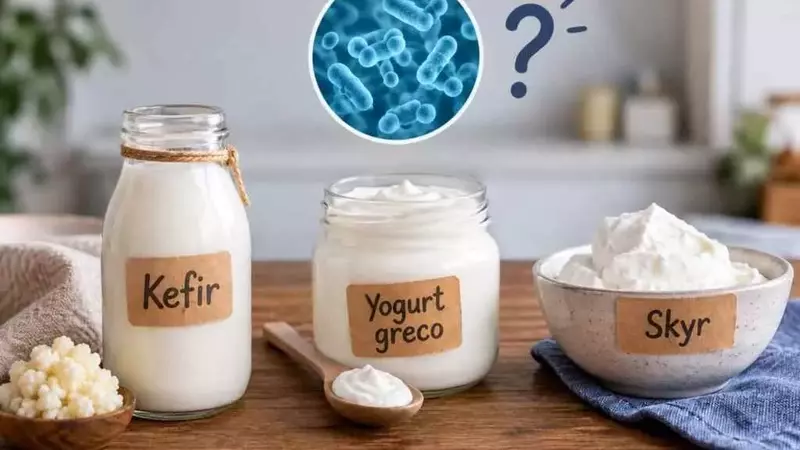 Kefir, Yogurt Greco e Skyr: Un'Analisi Comparativa Approfondita sui Fermenti Vivi