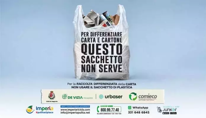 Imperia avvia una campagna per la raccolta differenziata di carta e cartone